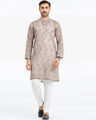 Men's Beige Kurta - EMTKC24S-131