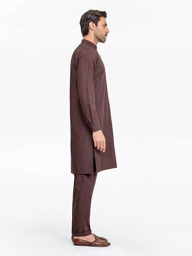 Men's Chocolate Brown Kurta Pajama - EMTKPT24-024