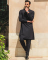 Men's Navy Blue Kurta Pajama - EMTKPT24-031