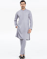 Men's Silver Grey Kurta Pajama - EMTKPT24S-036