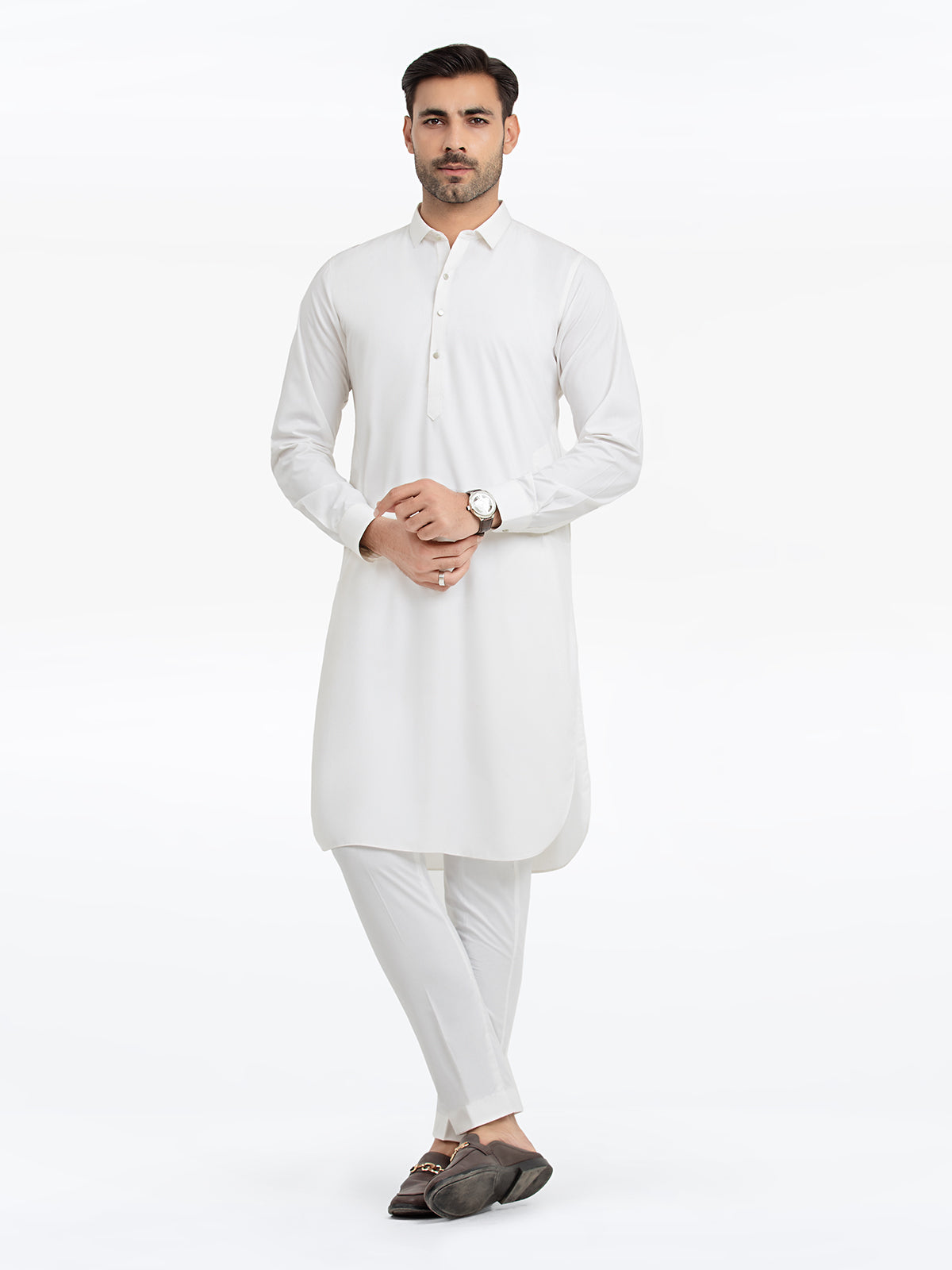 Men's Off White Kurta Pajama - EMTKPT24-038