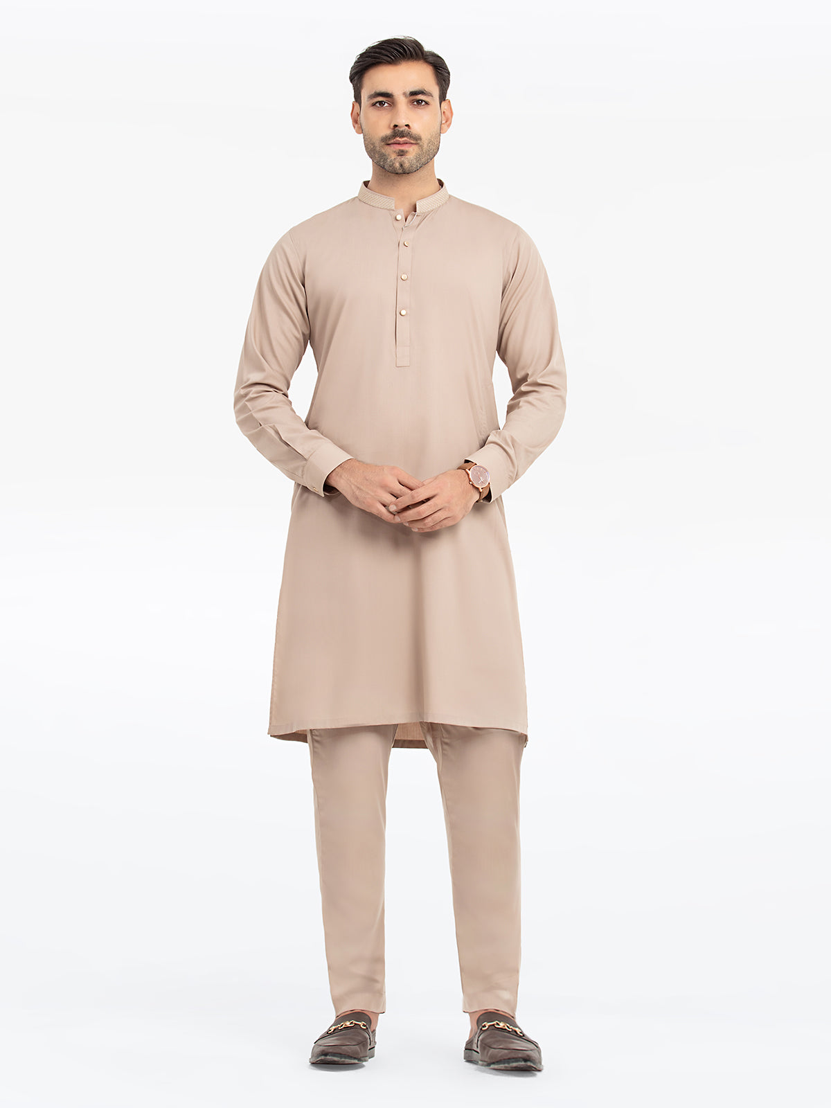 Men's Coffee Kurta Pajama - EMTKPT24S-037