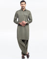 Men's K.Green Kurta Shalwar - EMTKST24-99482