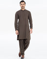 Men's Olive Green Kurta Shalwar - EMTKST24S-99454