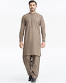 Men's Hazy Brown Kurta Shalwar - EMTKS24-41105