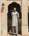 Men's Light Blue Kurta Shalwar - EMTKS24-41124