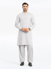 Men's Silver Kurta Shalwar - EMTKS24-41132