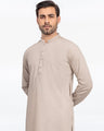 Men's Beige Kurta Shalwar - EMTKS24S-41088