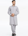 Men's Grey Kurta Shalwar - EMTKS24S-41136