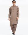 Men's Dark Sage Kurta Shalwar - EMTKS24S-41140