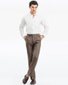 Men's Coffee Formal Pant - EMBPF24-15267