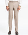 Men's Light Beige Formal Pant - EMBPF24-15268