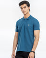 Men's Ocean Blue Polo Shirt - EMTPS24-038