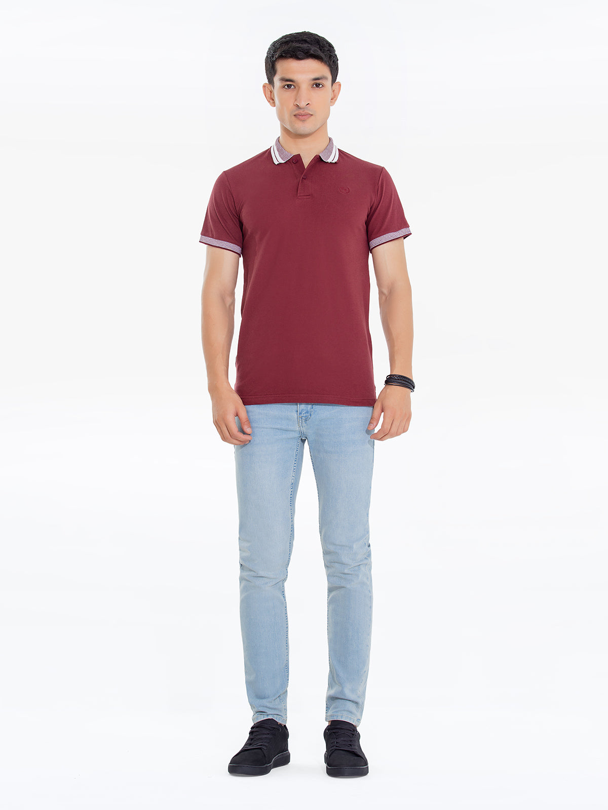 Men's Maroon Polo Shirt - EMTPS24-068