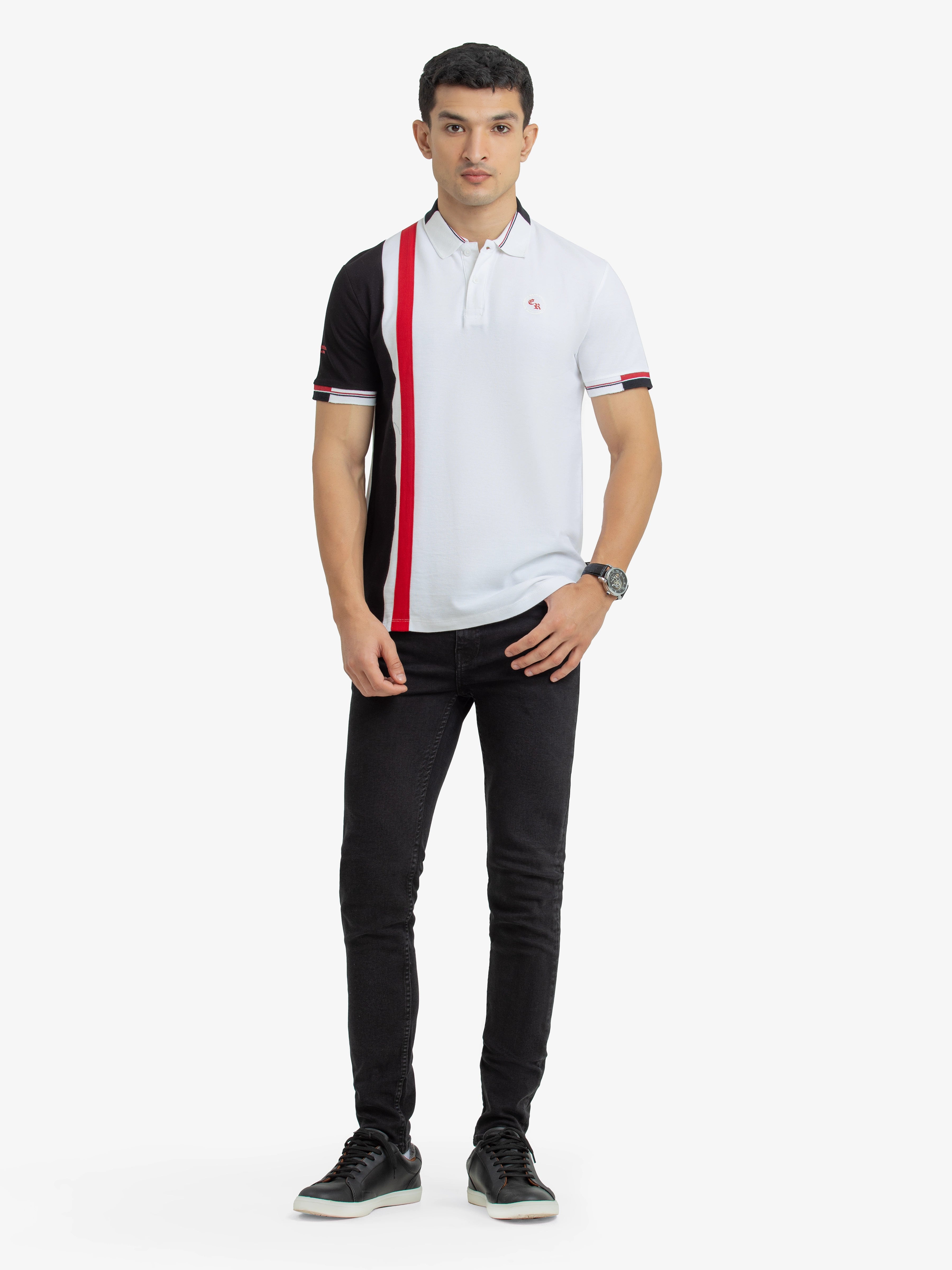 Men's White Polo Shirt - EMTPS24-010