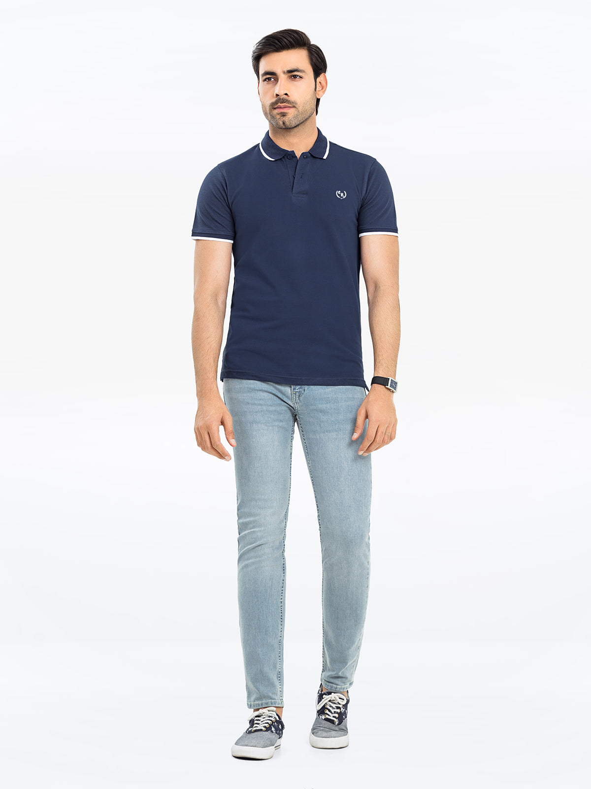 Men's Navy Blue Polo Shirt - EMTPS24-029