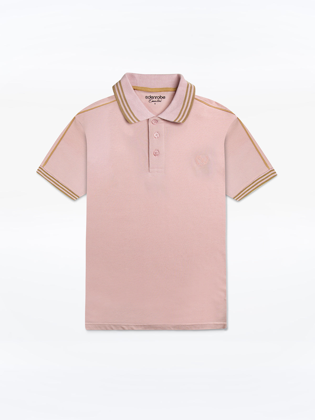 Men's Light Pink Polo Shirt - EMTPS24-052