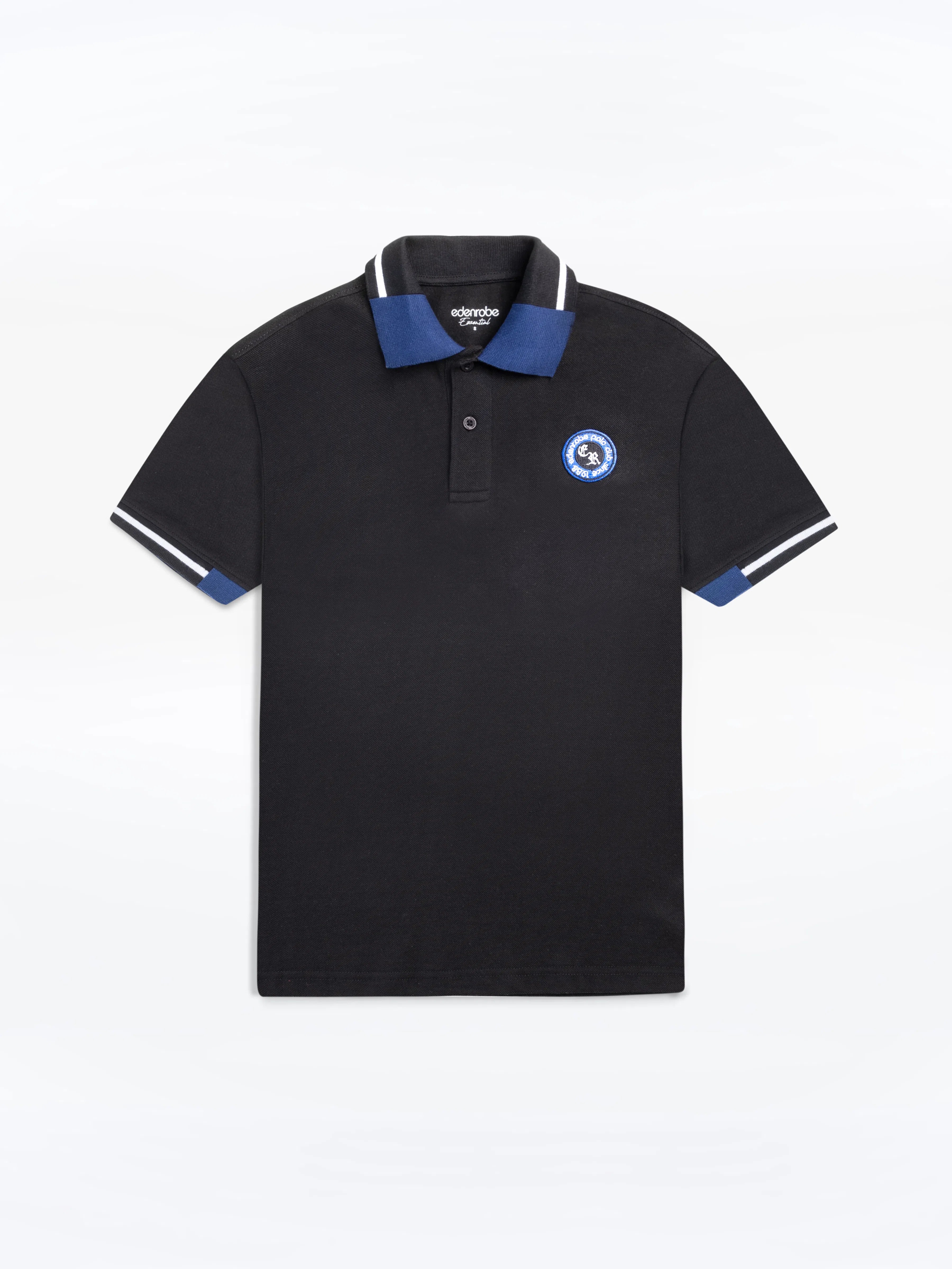 Men's Black Polo Shirt - EMTPS24-056