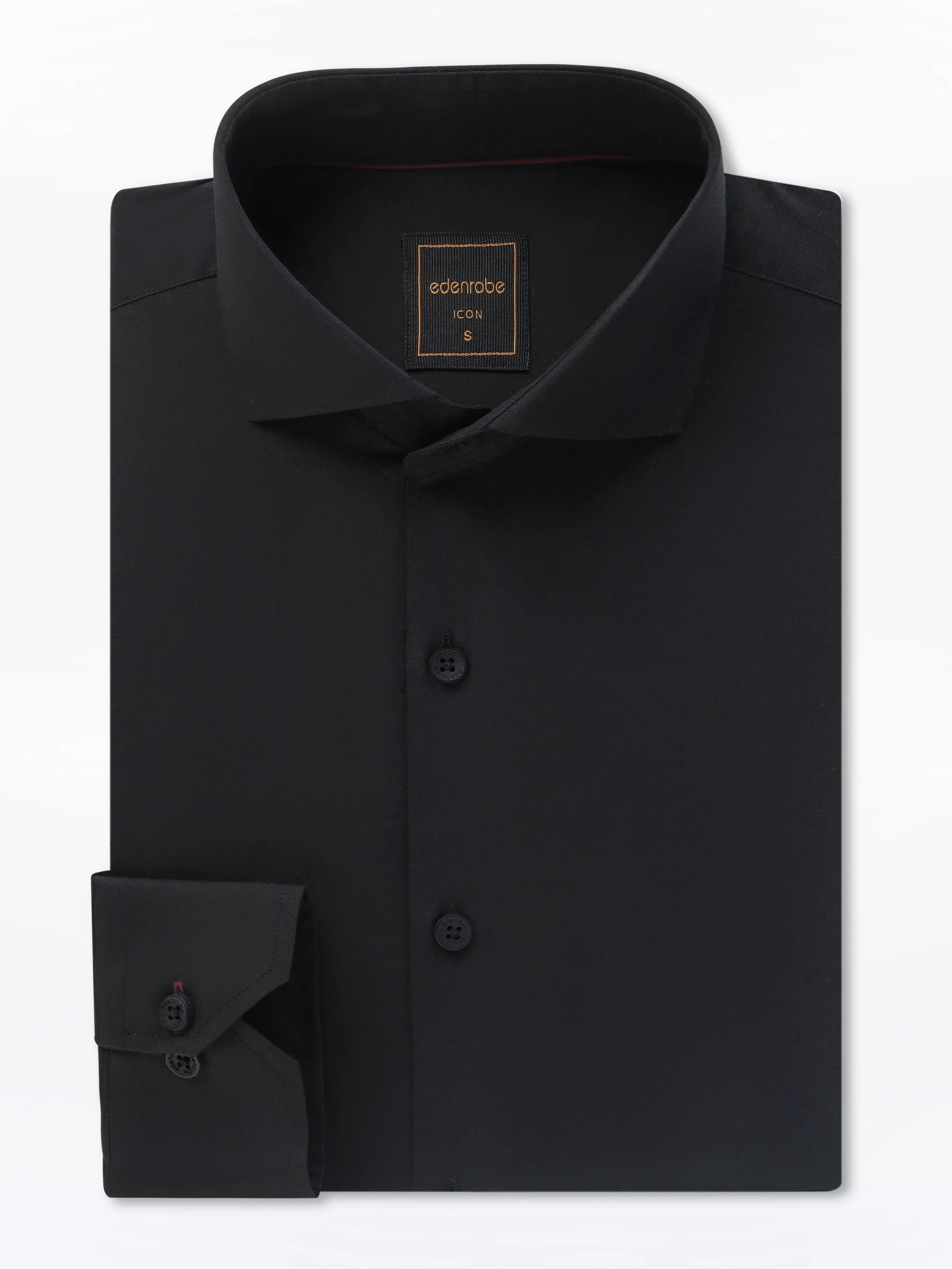 Men's Black Shirt - EMTSI24-50730