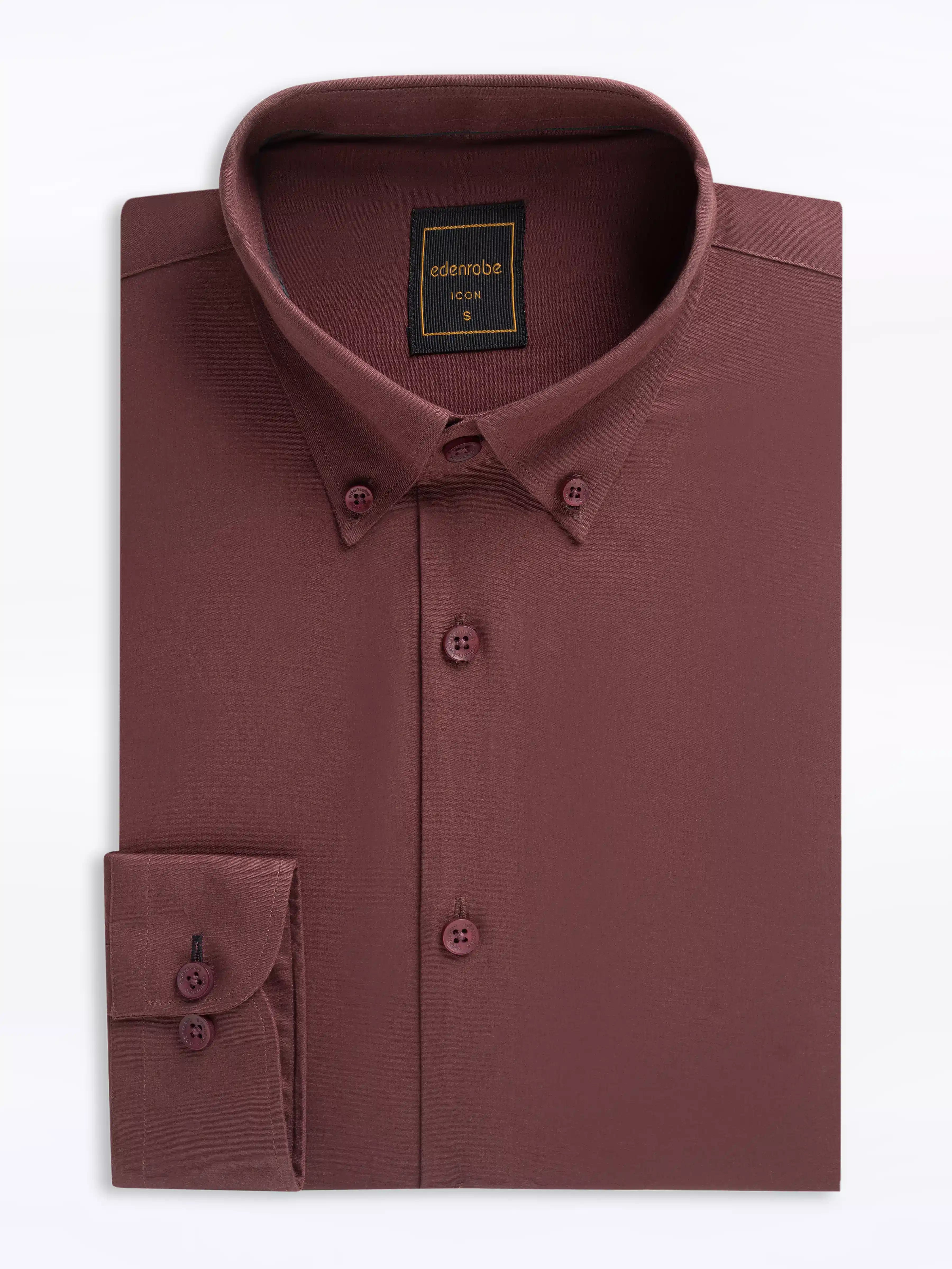 Men's Maroon Shirt - EMTSI24-50732