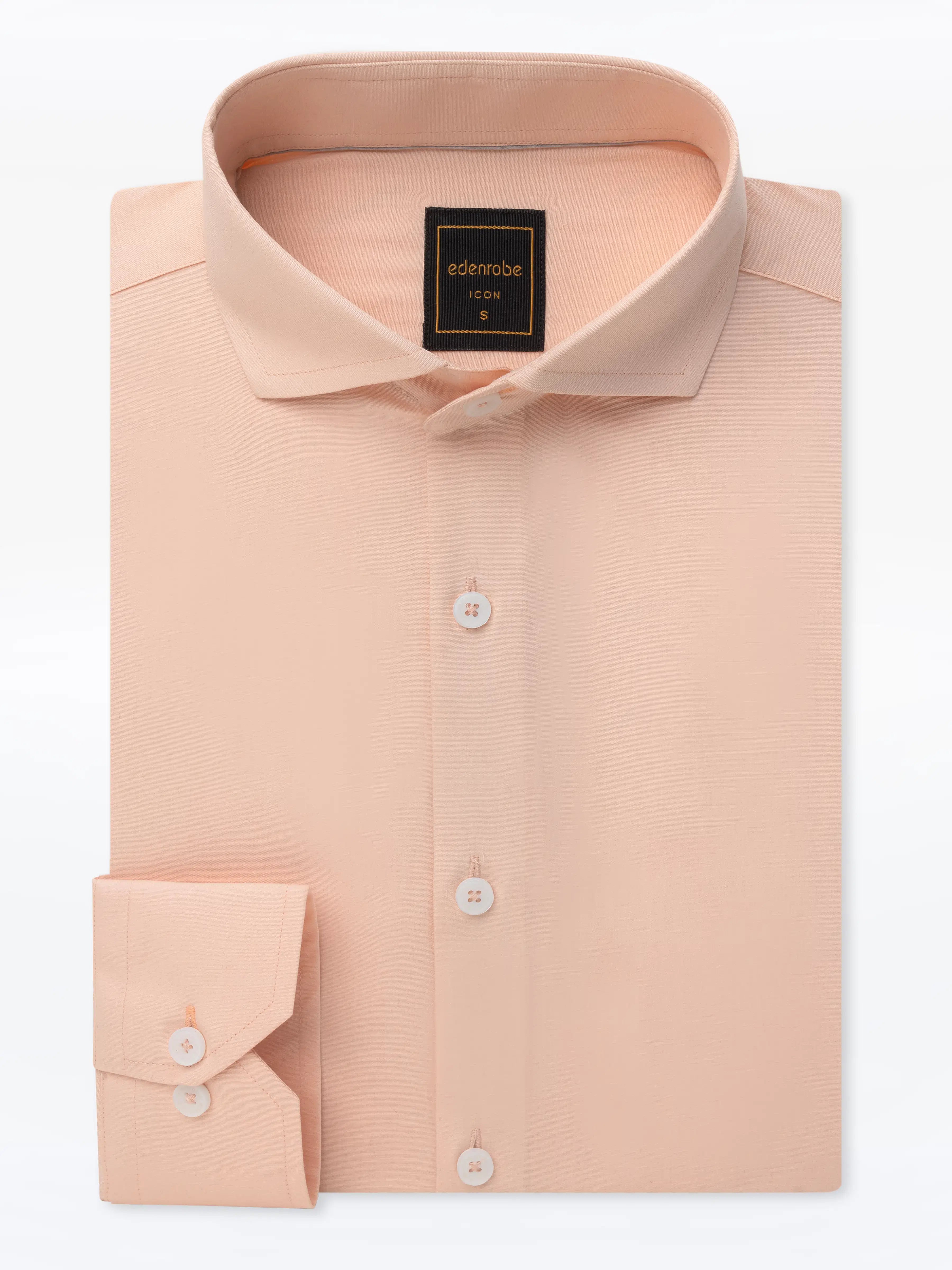 edenrobe Men's Light Pink Shirt - EMTSI24-50736 – edenrobe Pakistan