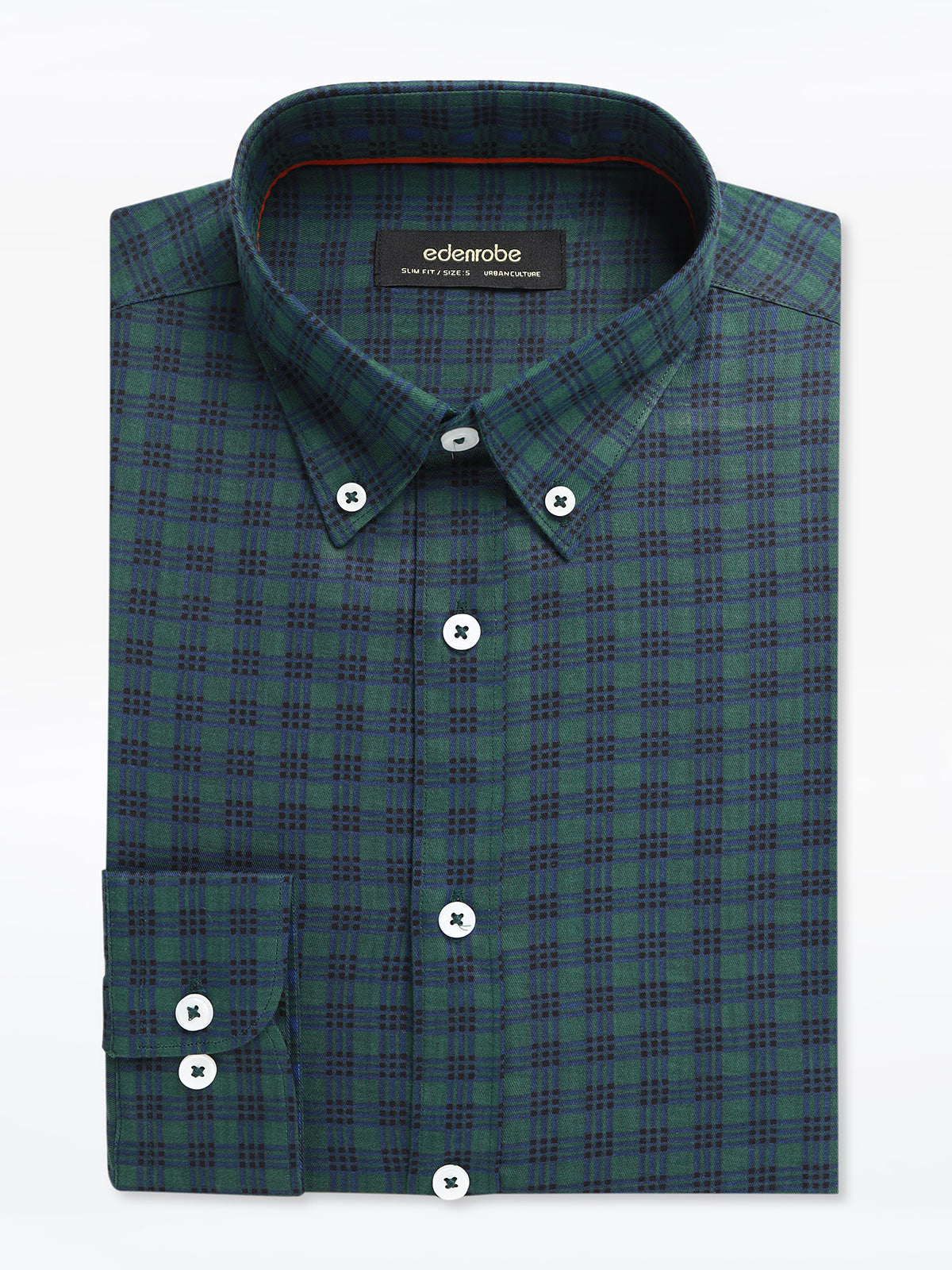 Men's Green & Blue Shirt - EMTSUC24-201