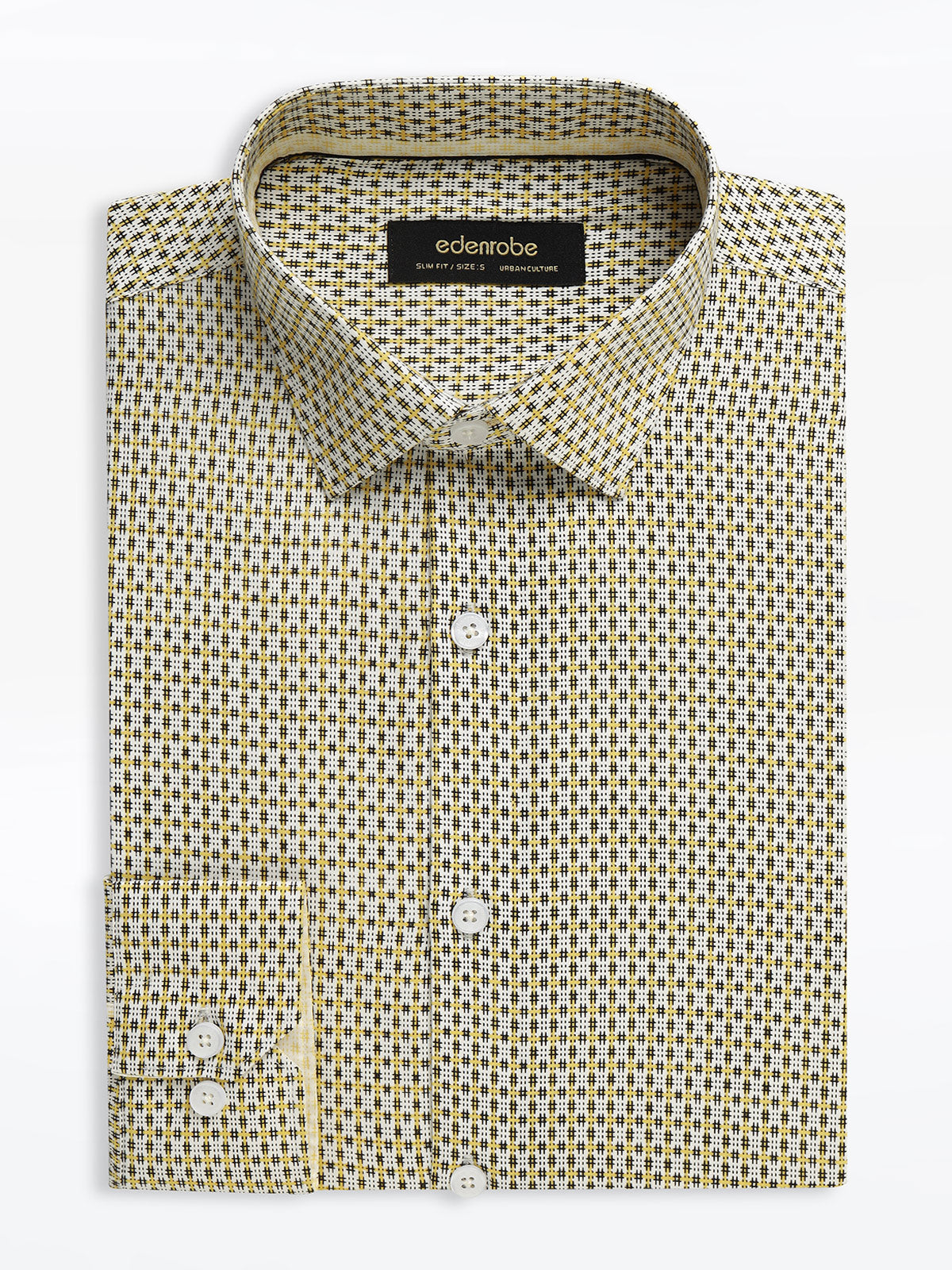 Men's Beige Multi Shirt - EMTSUC24-206