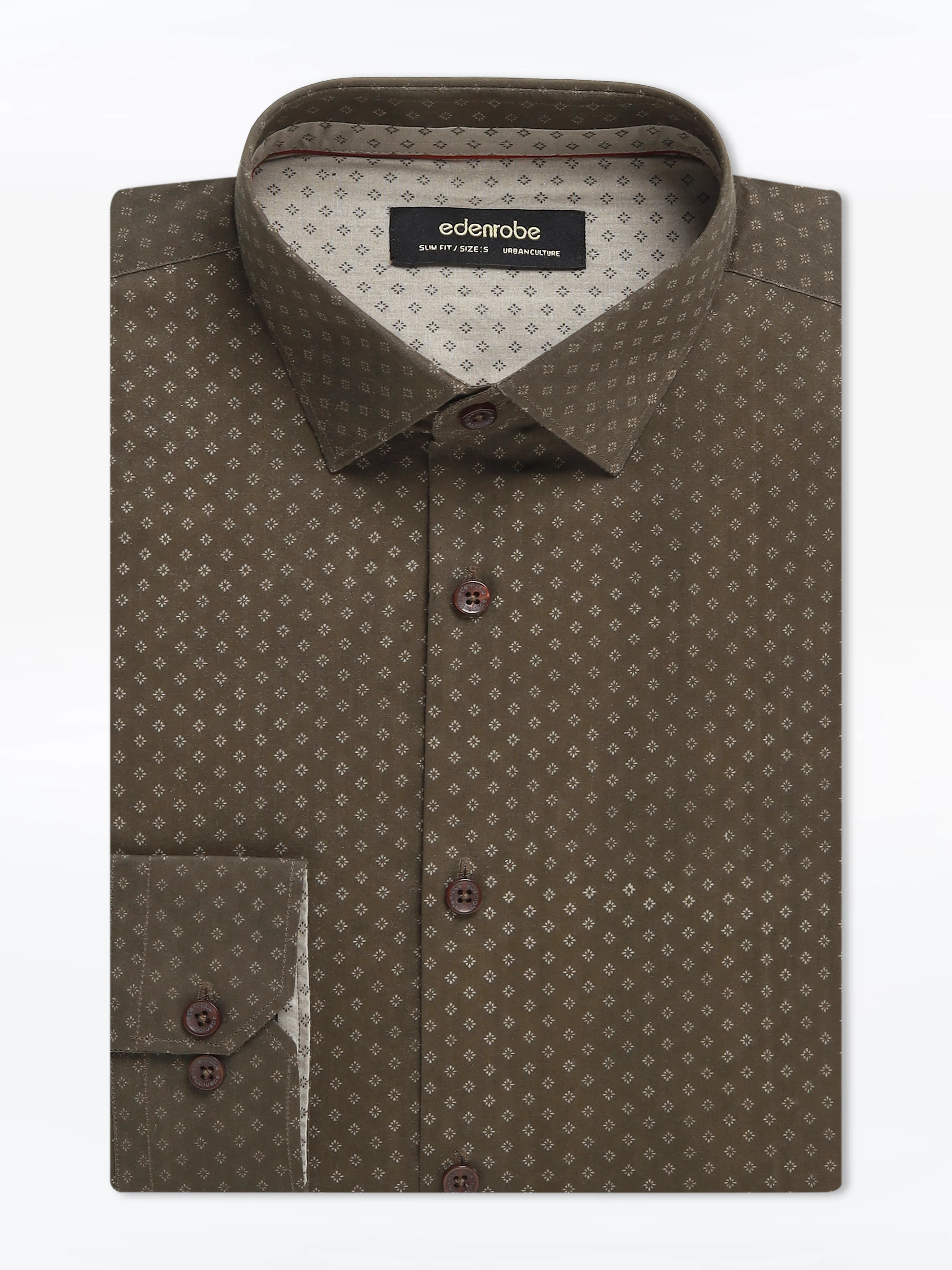 Men's Dark Olive Shirt - EMTSUC24-209