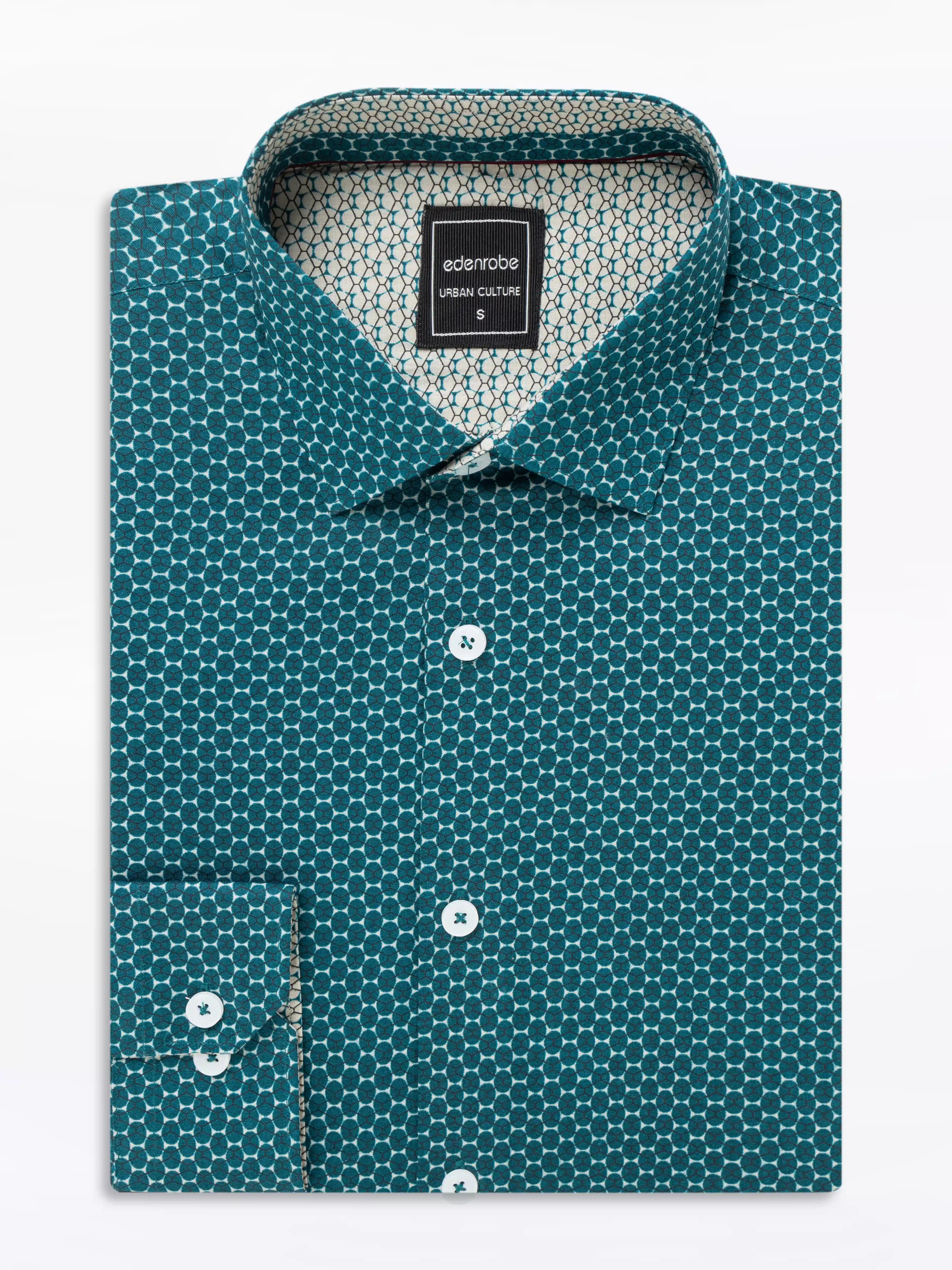 Men's Sea Green Shirt - EMTSUC24-214