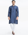 Men's Blue Kurta - EMTKC24-117