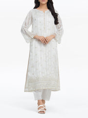 Pret 1Pc Embroidered Chiffon Shirt - EWTPLE24-00012S