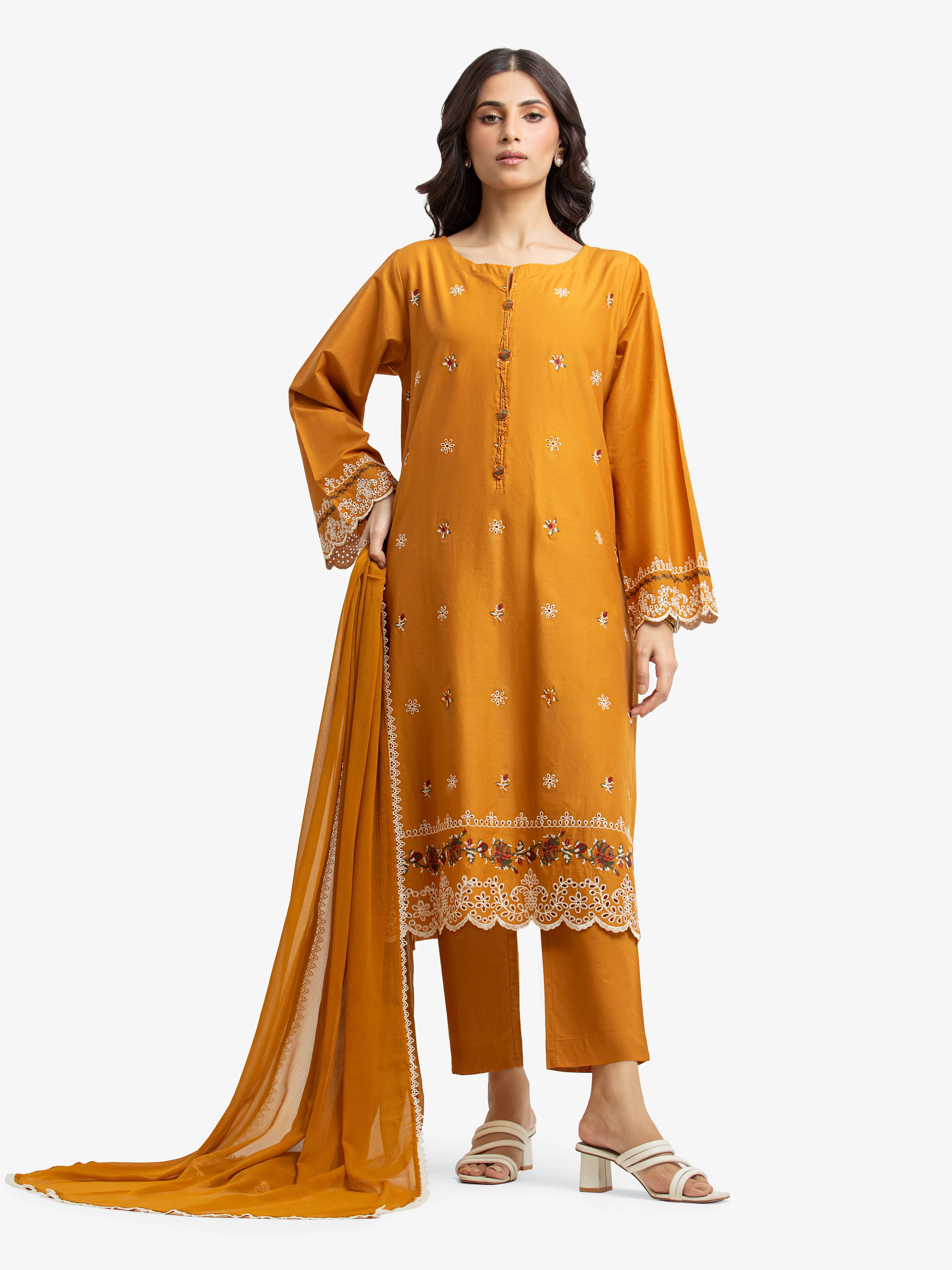 Pret 3Pc Embroidered Cambric Suit - EWTKE24-81060-3P