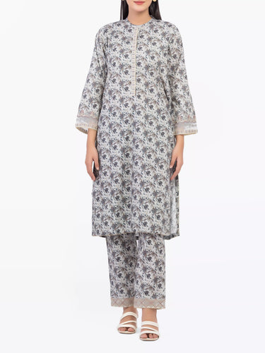 Pret 2Pc Embroidered Dobby Shirt Trouser - EWTKE24-81456ST