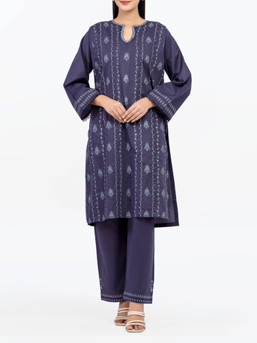 Pret 2Pc Embroidered Cambric Shirt Trouser - EWTKE25-81630ST
