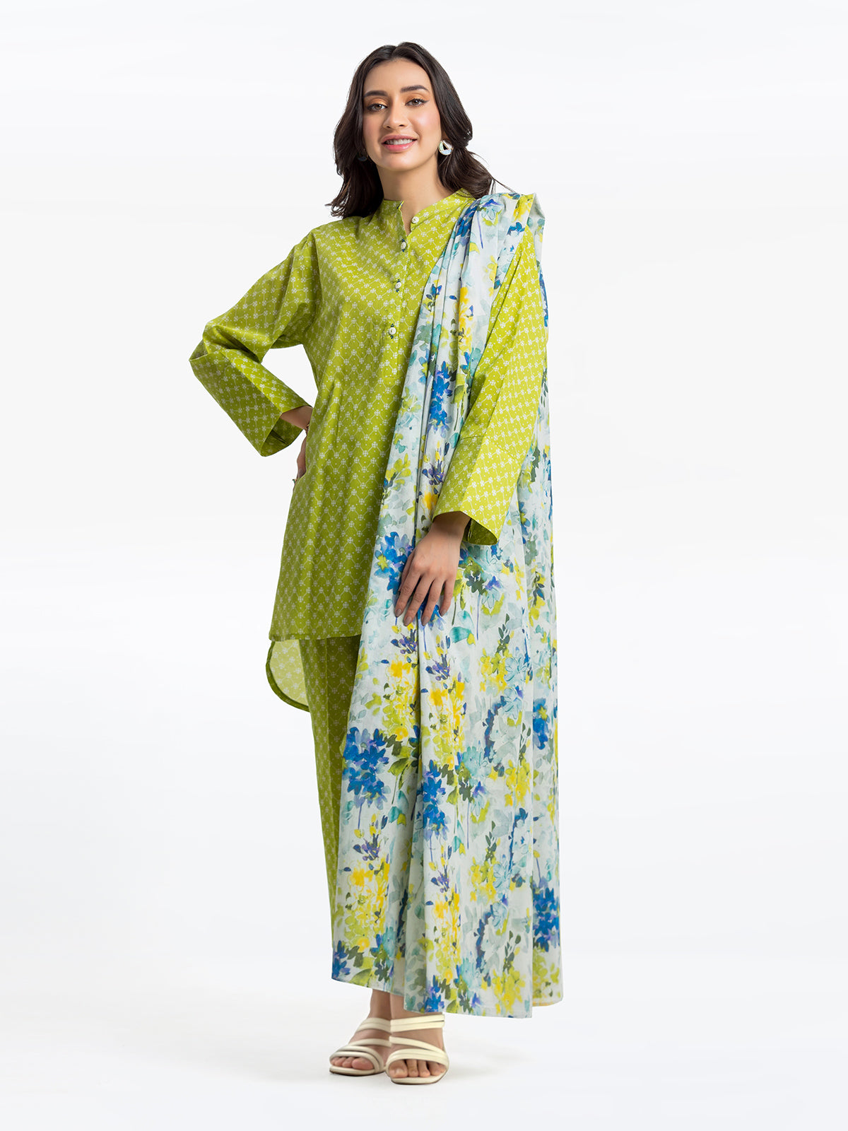 Pret 3Pc Printed Lawn Suit - EWTKP24-81304-3P