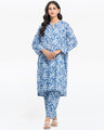 Pret 2Pc Printed Khaddar Shirt Trouser - EWTKP24-81502ST