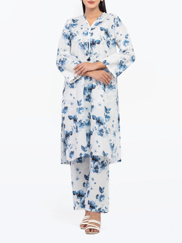 Pret 2Pc Printed Cambric Shirt Trouser - EWTKP5-81671ST