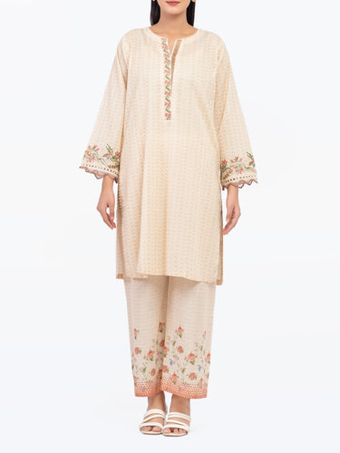 Pret 2Pc Printed Lawn Slub Shirt Trouser - EWTKP5-81680ST