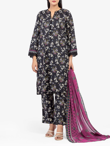 Pret 3Pc Printed Cambric Suit - EWTKP5-81704-3P