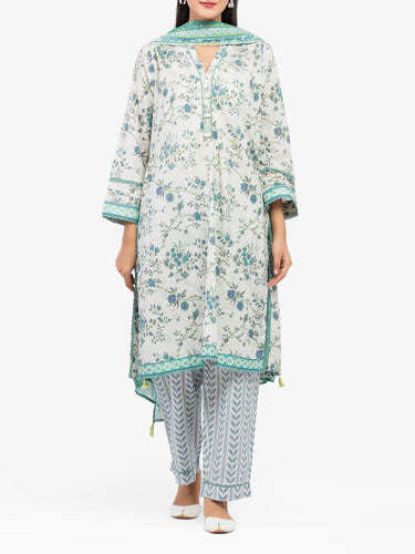 Pret 3Pc Printed Cambric Suit - EWTKP5-81707-3P