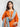 EWU24A1-28102-3P Unstitched Orange Printed Lawn 3 Piece