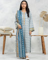 Unstitched Cream & Blue Printed Lawn 3 Piece - EWU24A1-28120-3P