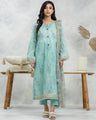 Unstitched Mint Green Printed Lawn 3 Piece - EWU24A1-28379-3P