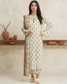 EWU24A1-29030-3P Unstitched Ivory Printed Lawn 3 Piece