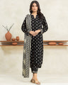 EWU24A1-29048-3P Unstitched Black Printed Lawn 3 Piece