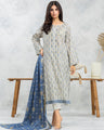 EWU24A1-29092-3P Unstitched Cream Printed Lawn 3 Piece