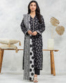 Unstitched Black Printed Lawn 3 Piece - EWU24A1-29105-3P