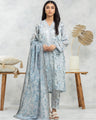 Unstitched Light Grey Printed Lawn 3 Piece - EWU24A1-29153-3P