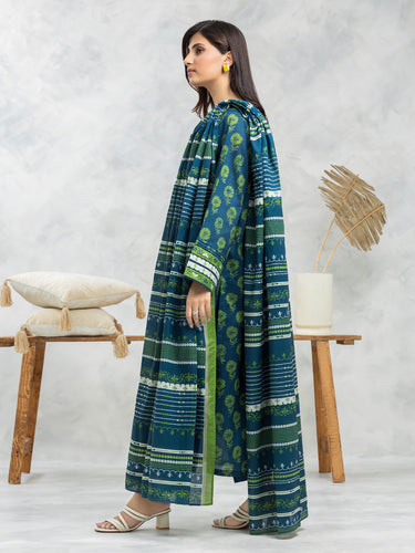 EWU24A4-29234-3P Unstitched Blue & Green Printed Viscose 3 Piece