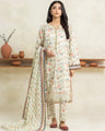 Unstitched Light Sage Printed Lawn 3 Piece - EWU24A1-29243-3P